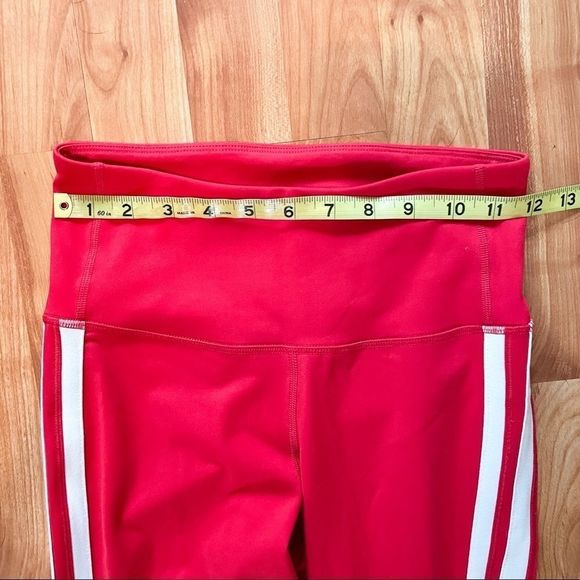 Old Navy Active red leggings white stripes - Picture 7 of 9